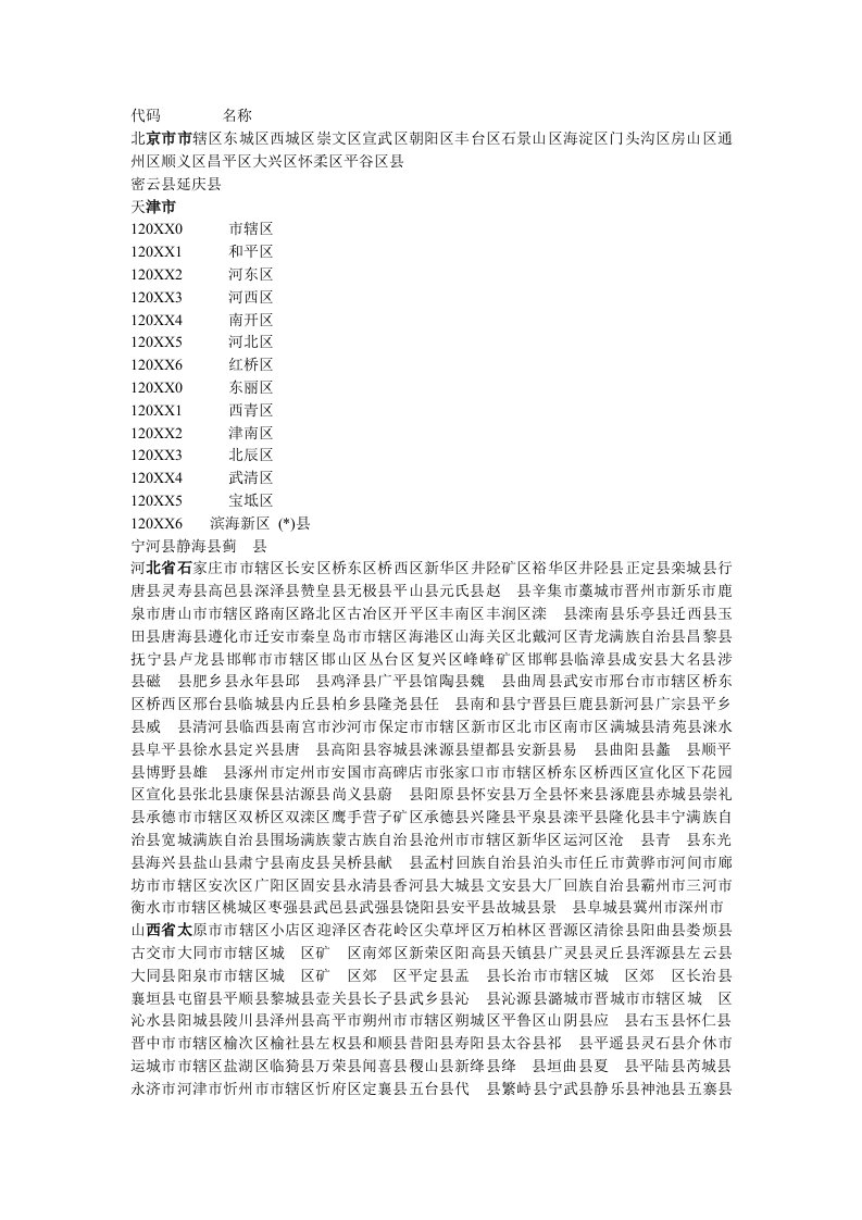 行政总务-中国国家统计局最新县及县以上行政区划代码截止X年12月31日