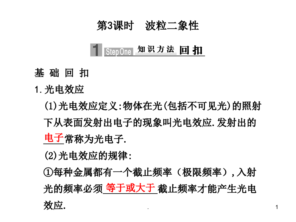 原子物理和波粒二象性PPT课件