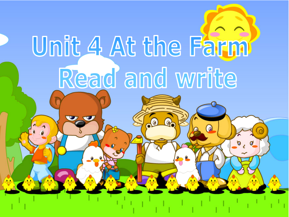 PEP小学英语四年级下册Unit4_Atthefarm_Read_and_write课件