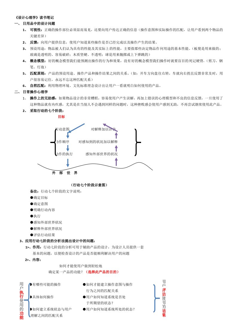 《设计心理学》读书笔记