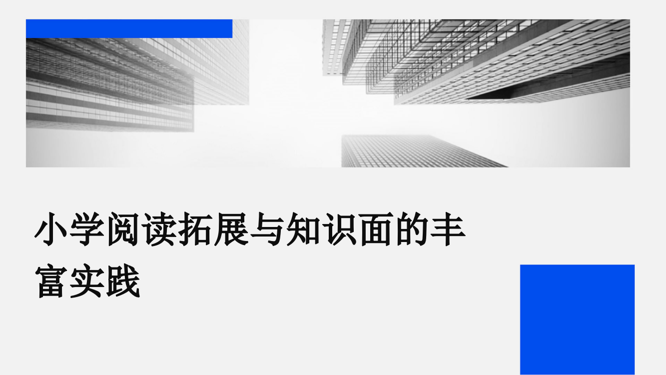 小学阅读拓展与知识面的丰富实践模板