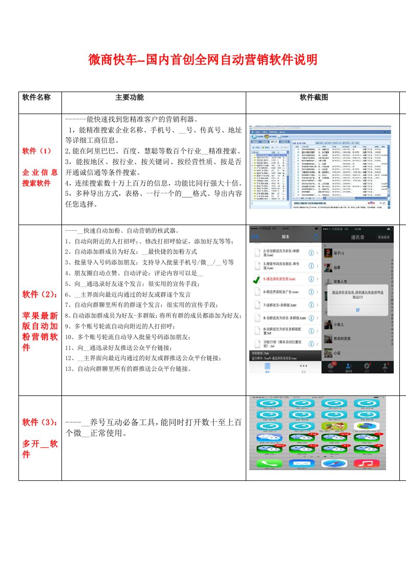 微商快车说明书介绍