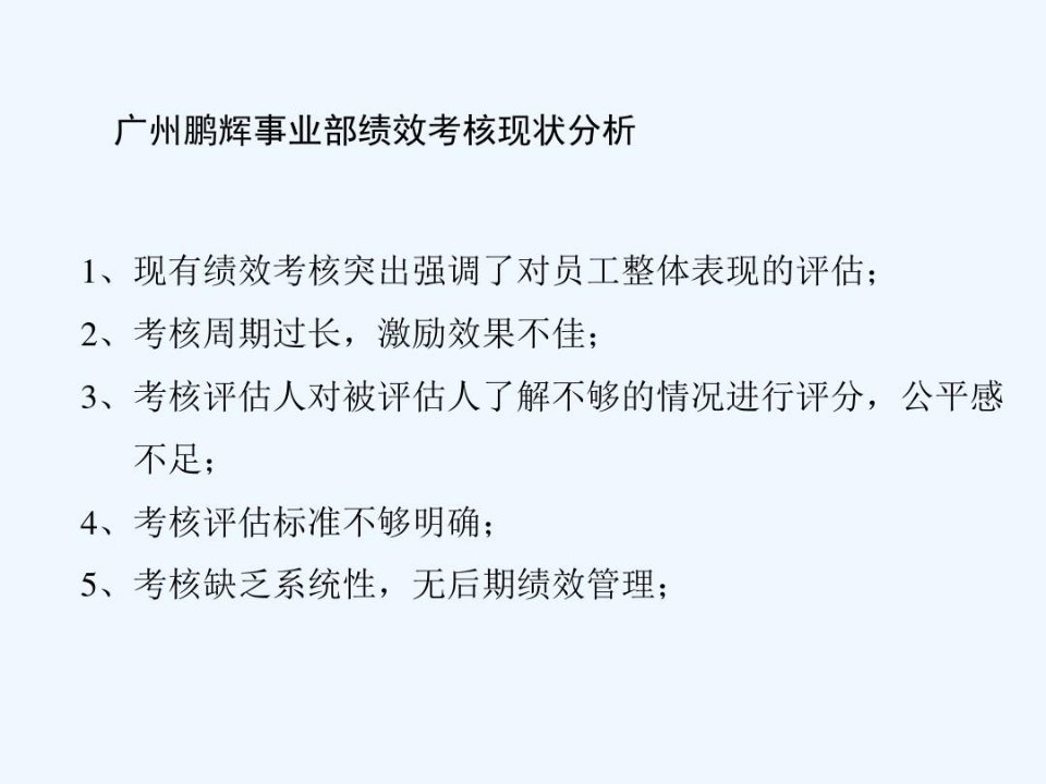 公司事业部绩效考核现状分析