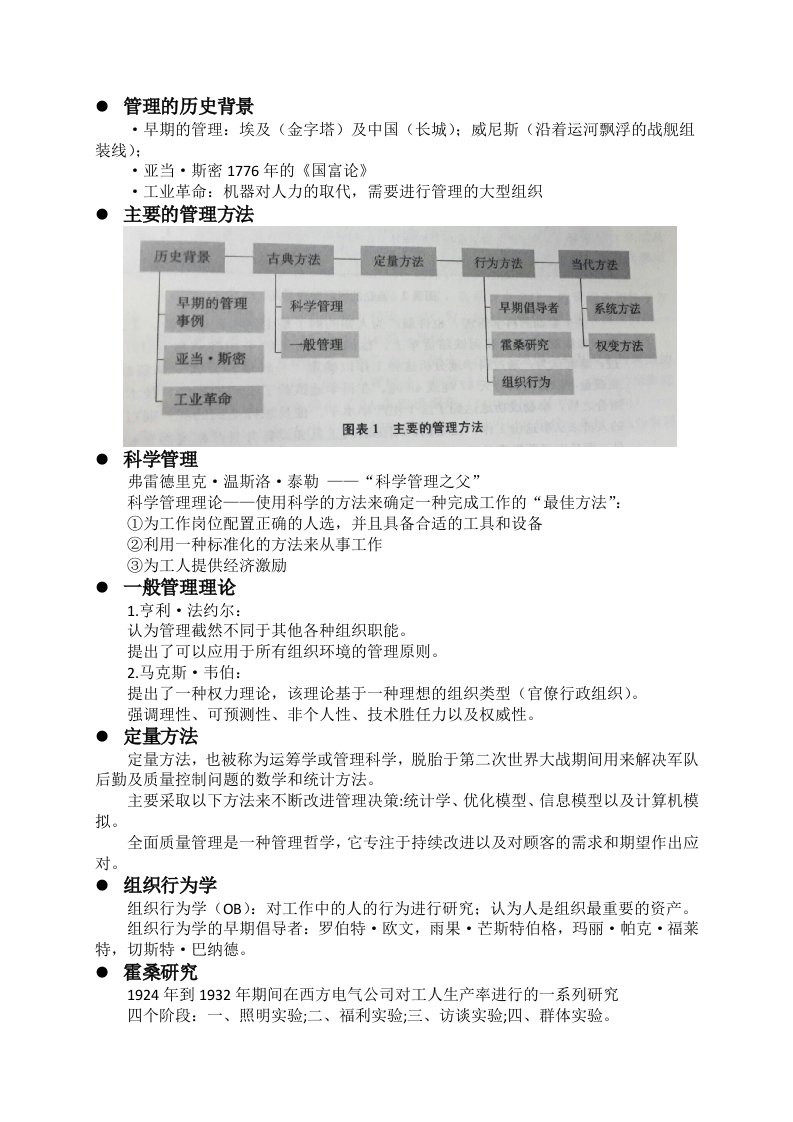 管理学罗宾斯(第11版)附加模块一知识