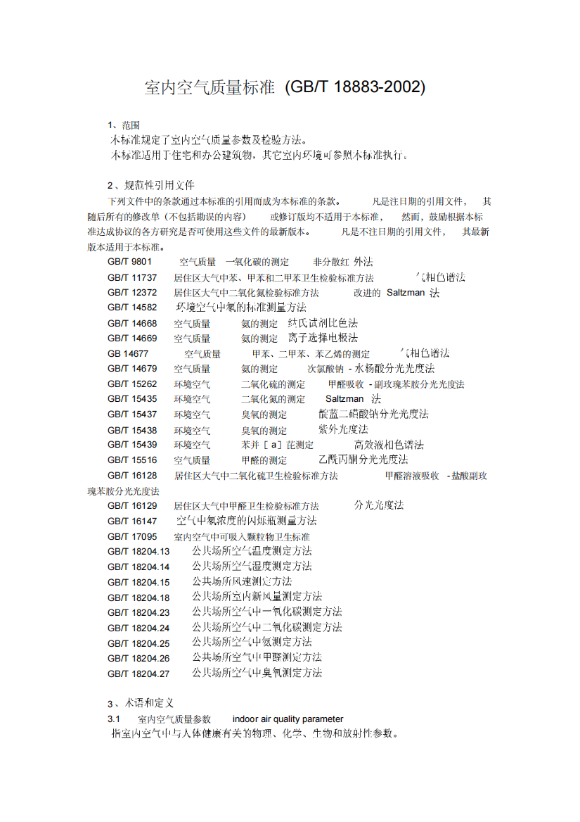 室内空气质量标准(2)