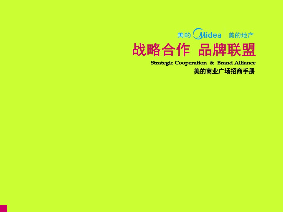 美的集美的商业广场项目招商手册33页