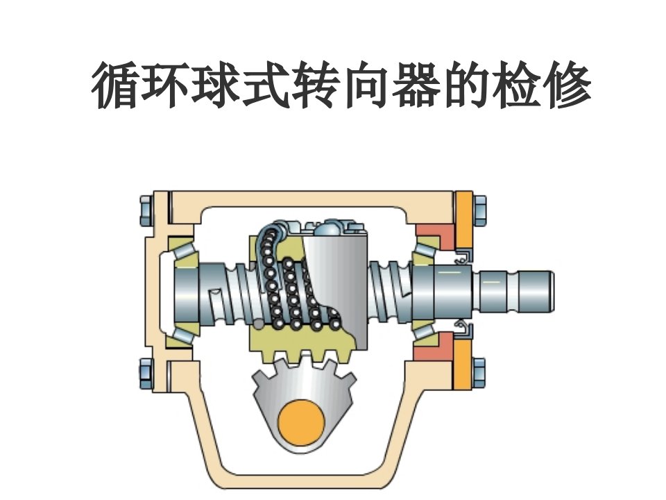 循环球转向器检修