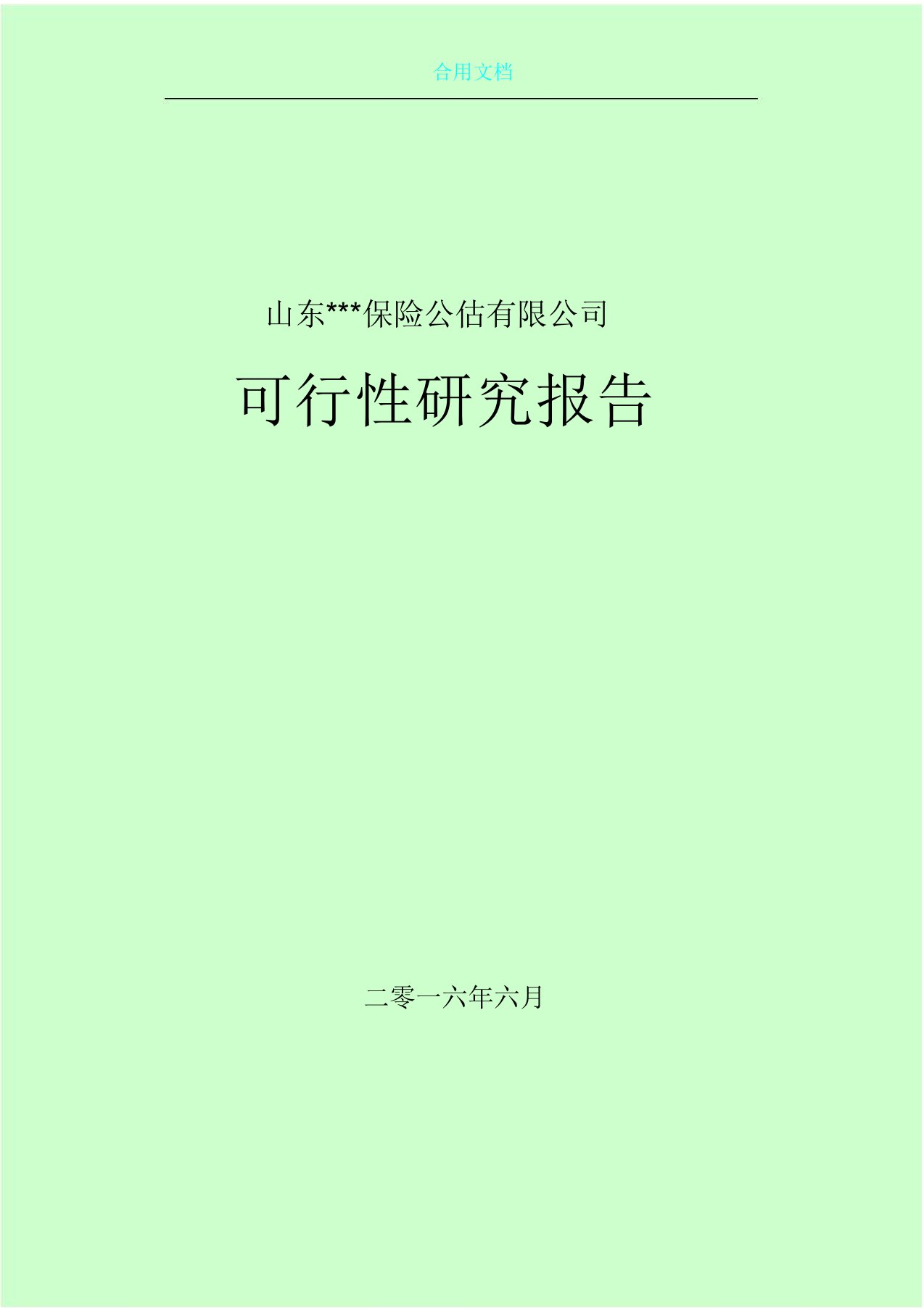 保险公估有限公司管理系统工作可行性研究报告材料