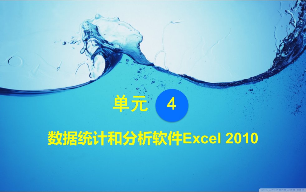 数据统计和分析软件Excel