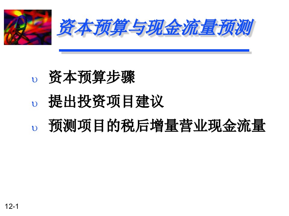 资本预算与现金流量预测ppt33页