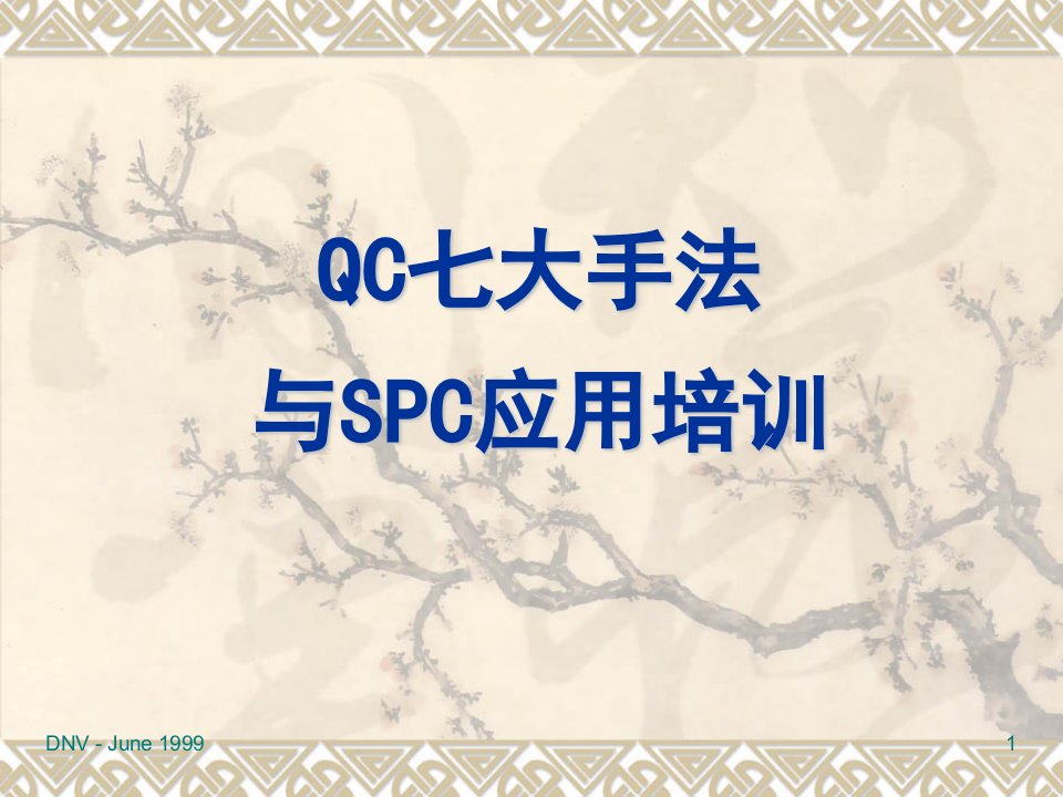 QC七大手法与SPC应用实务教材