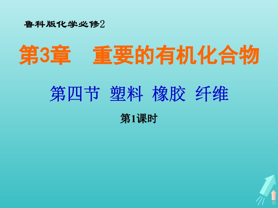 2021_2022学年高中化学第三章重要的有机化合物第四节塑料橡胶纤维课件5鲁科版必修2