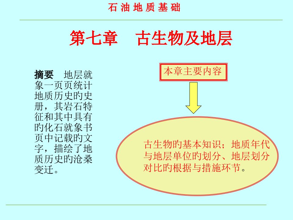 古生物及地层公开课获奖课件省赛课一等奖课件