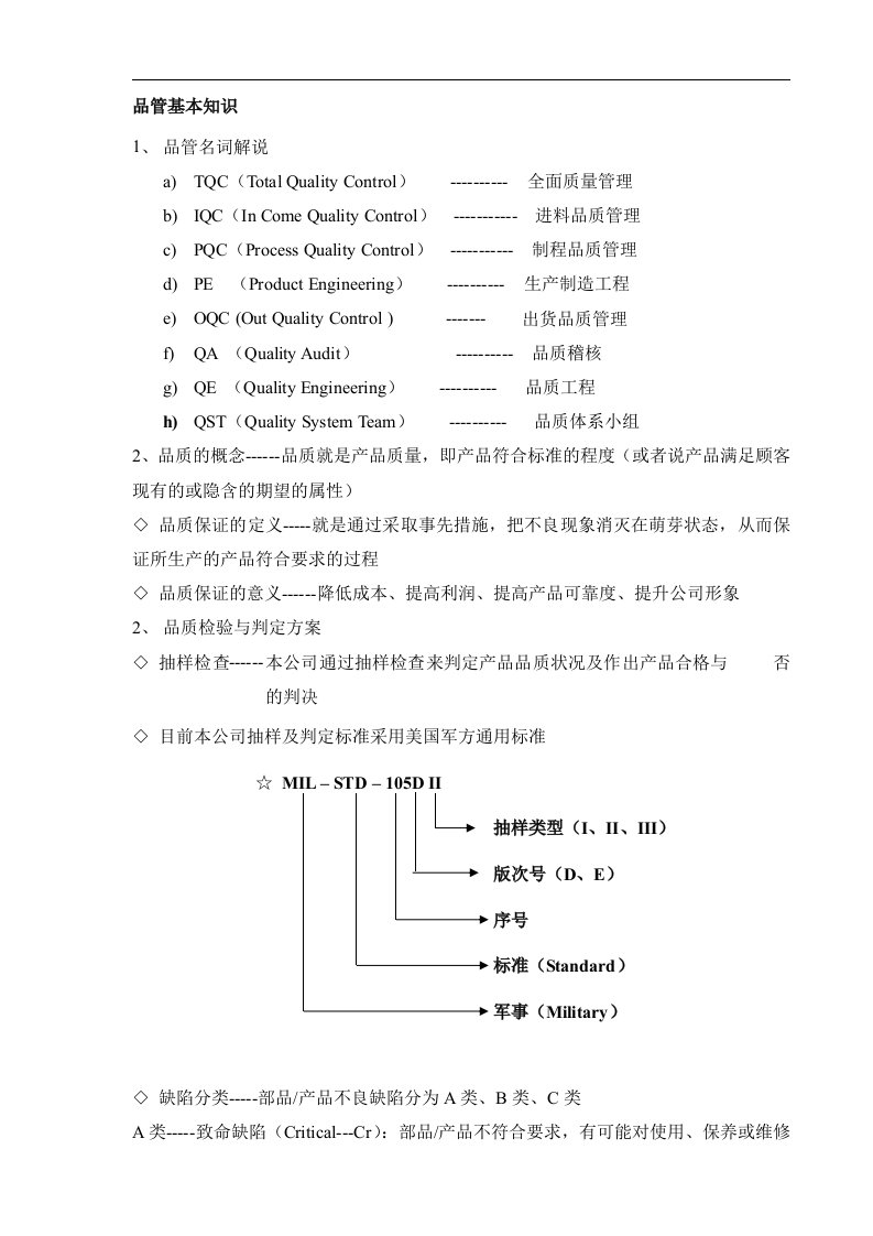 培训教材-品管