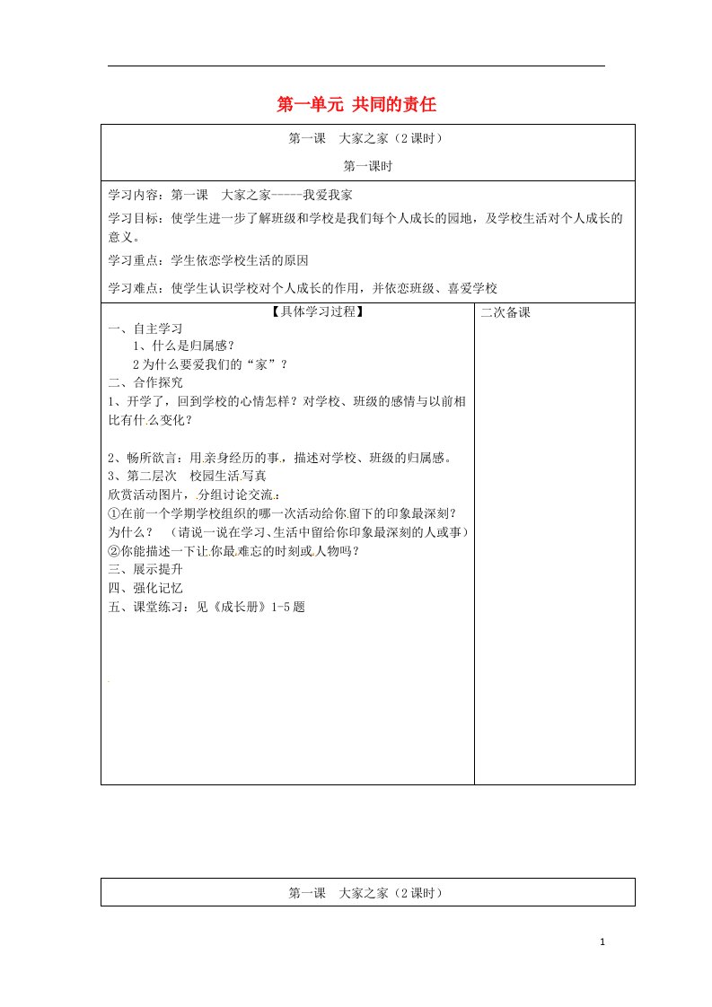 四川省北川羌族自治县擂鼓七年级政治下册