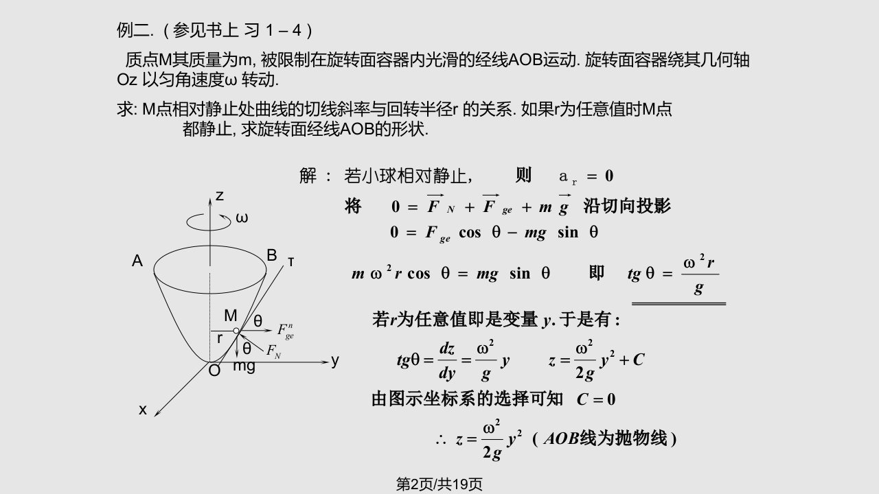 非惯性系中的质点动力学