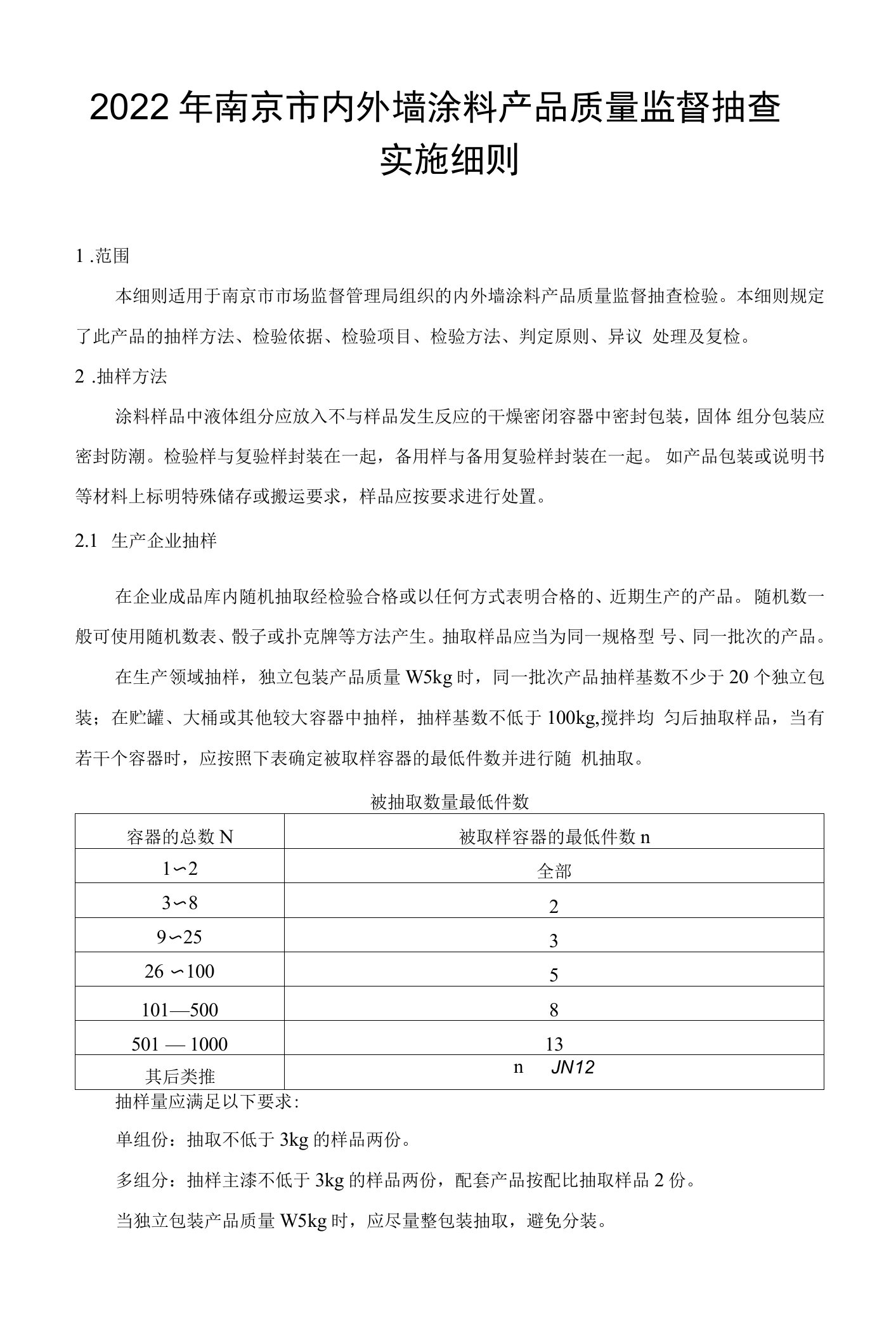 南京院=2022年内外墙涂料产品质量监督抽查