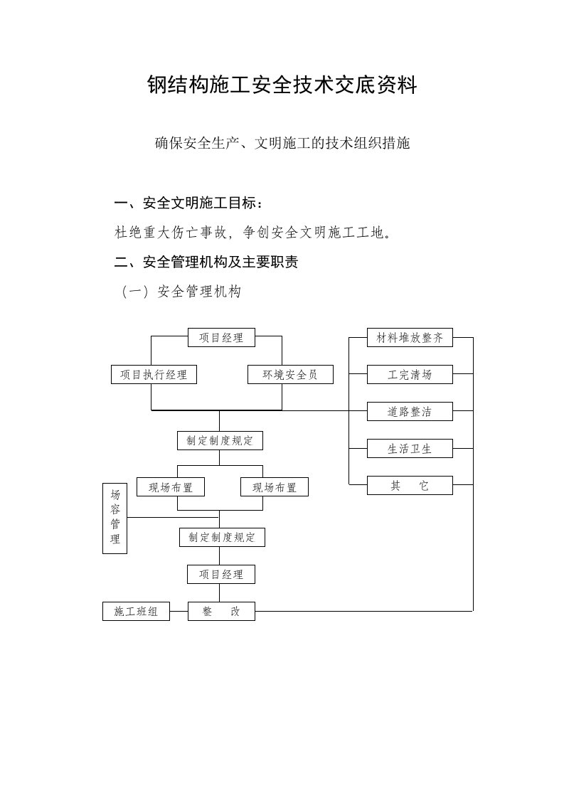 钢结构厂房施工安全技术交底资料实用