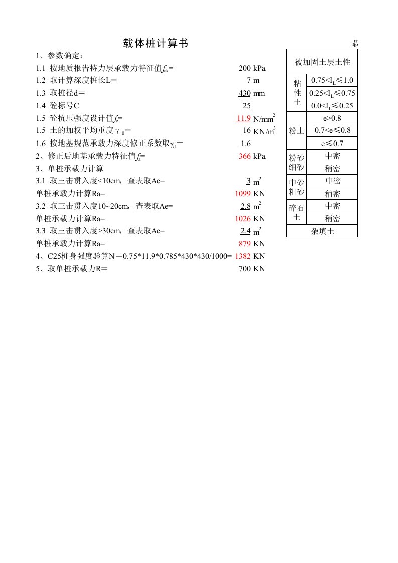 载体桩计算程序模板