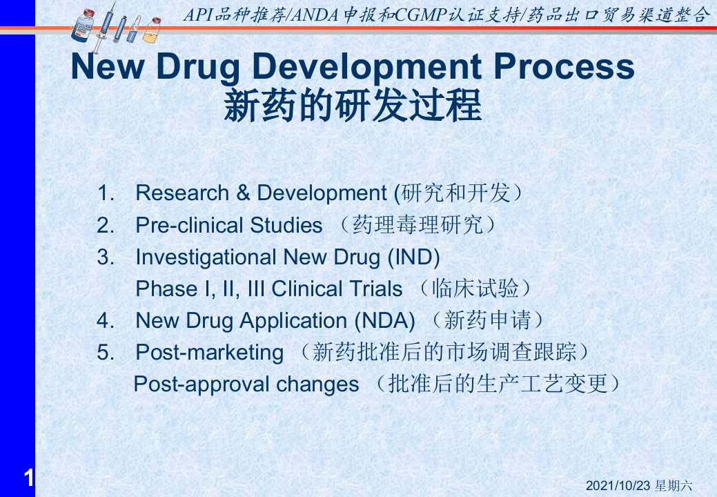 齐鲁医学FDA药品批准程序简介