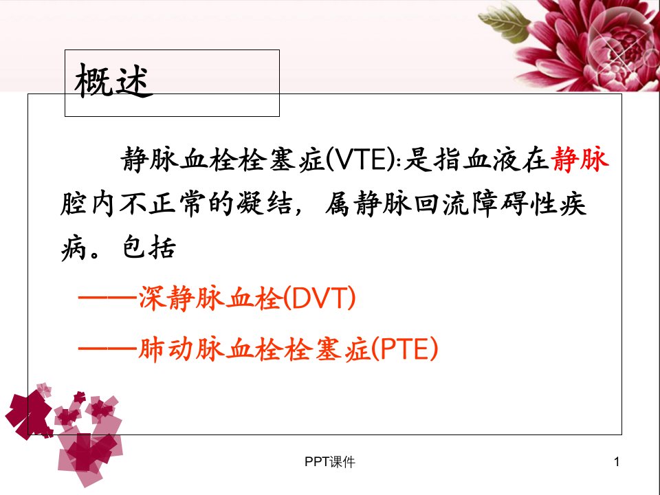 DVT下肢静脉血栓的预防及护理ppt课件