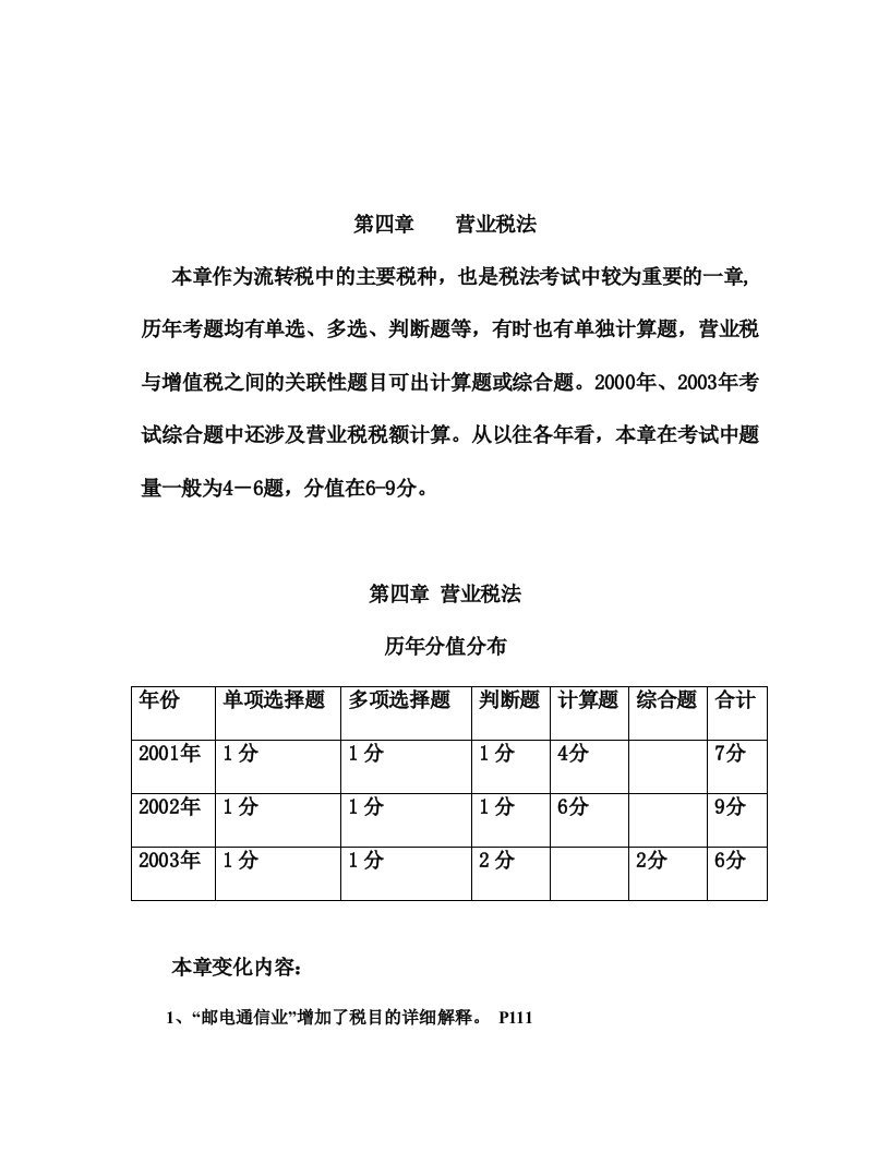 现代企业营业税法讲义