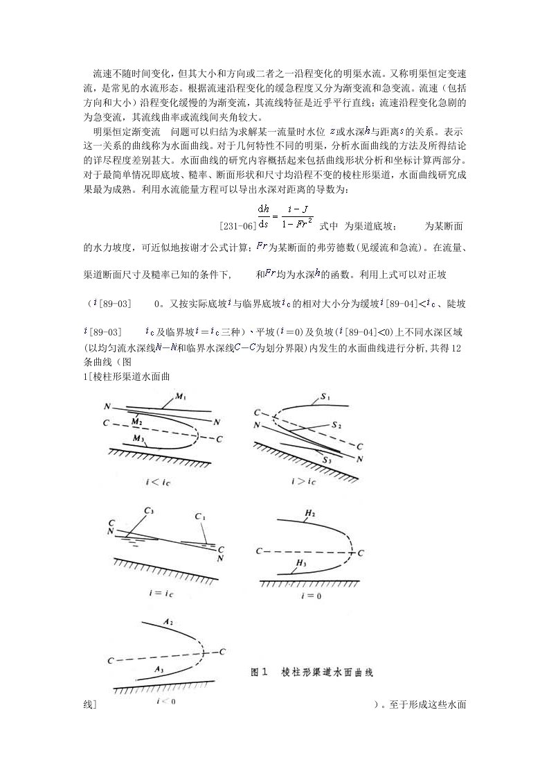 水面线