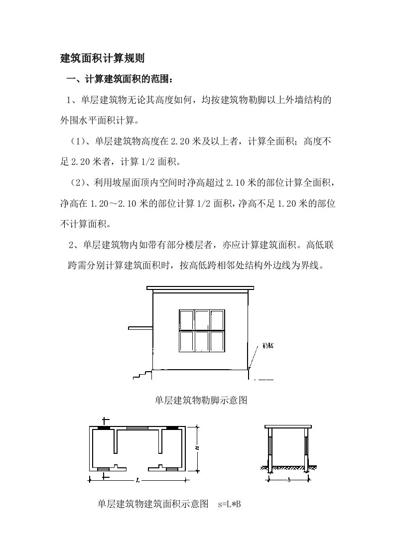 工程建筑面积计算规则