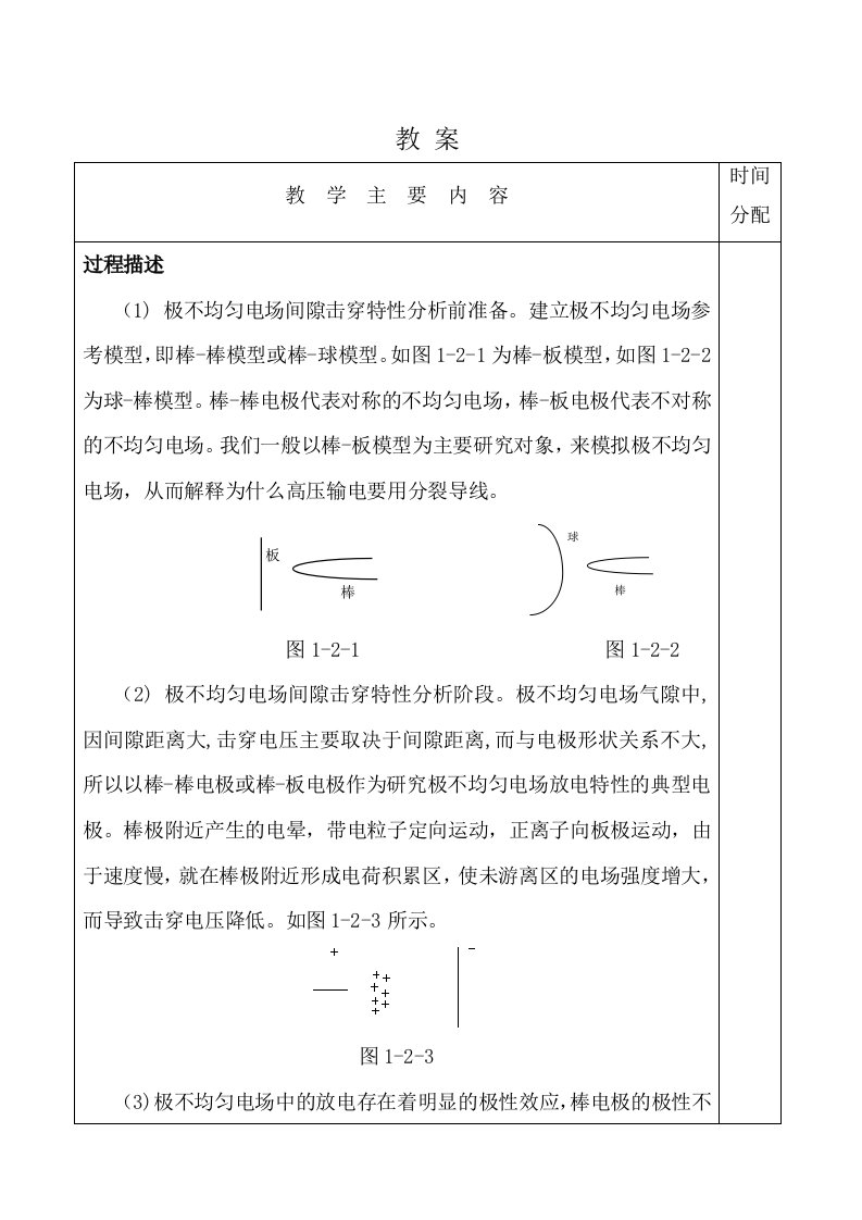 不均匀电场中空气间隙的击穿