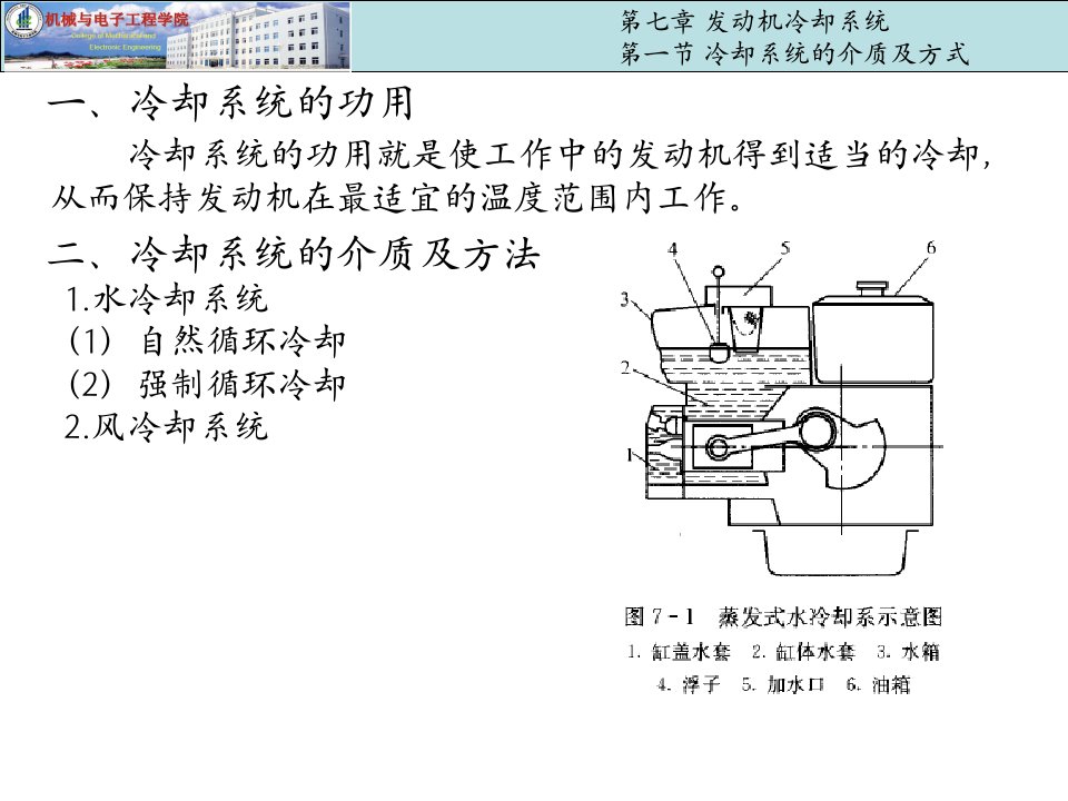 冷却系统的功用