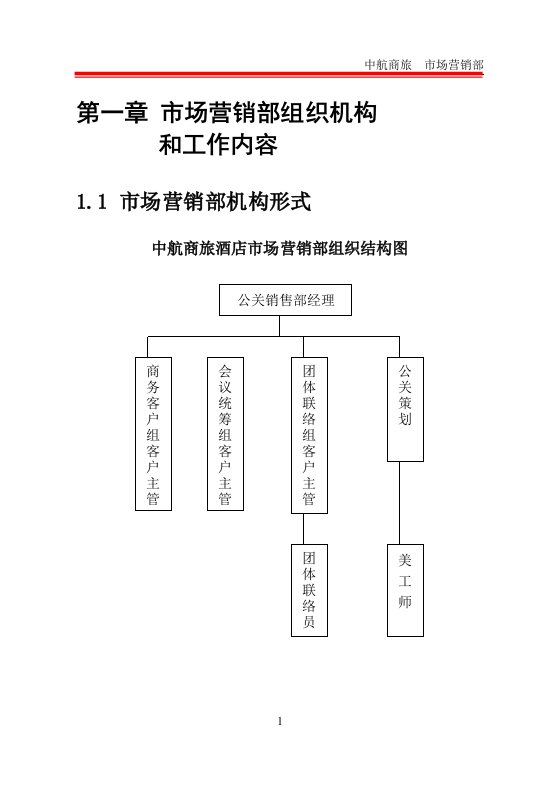 中航商旅市场营销部排版