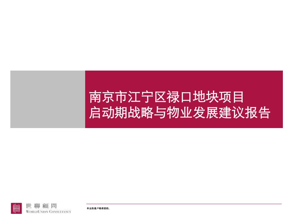 世联地产南京市江宁区禄口地块项目启动期战略与物业发展建议报告(118页)