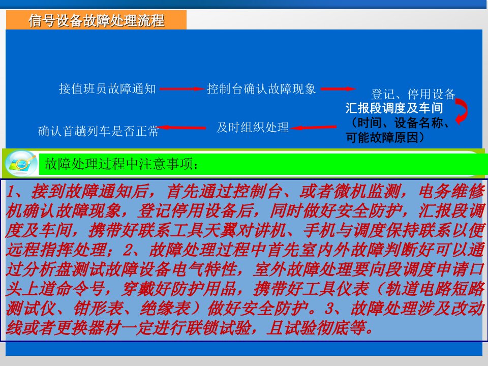 道岔轨道电路常见般故障处理培训教材ppt课件