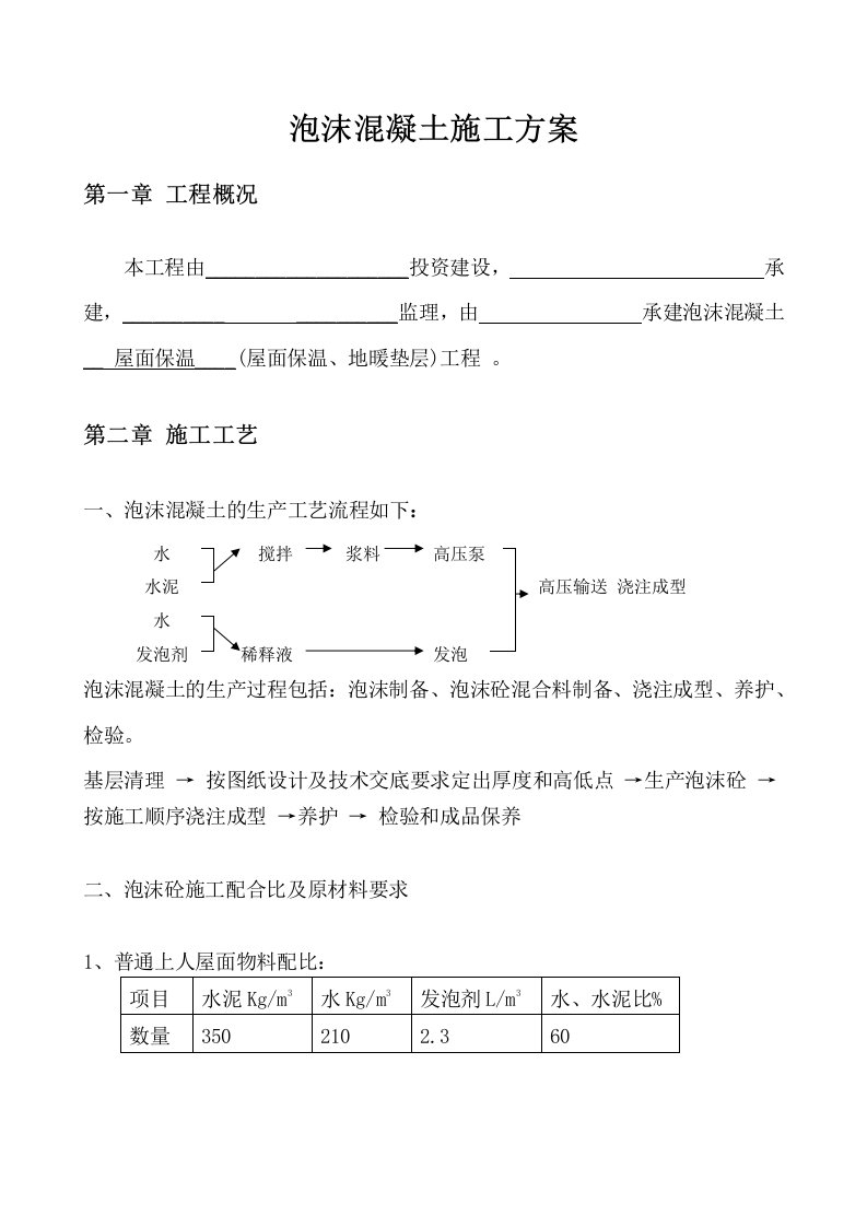 泡沫混凝土施工方案2pmh