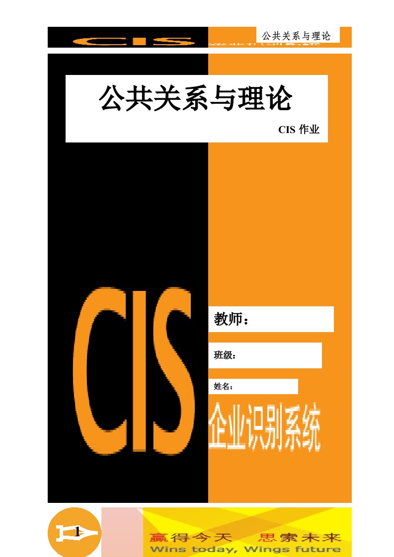 公关作业CIS