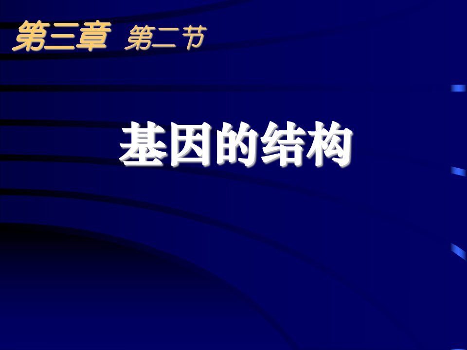 基因的结构高中三年级生物课件