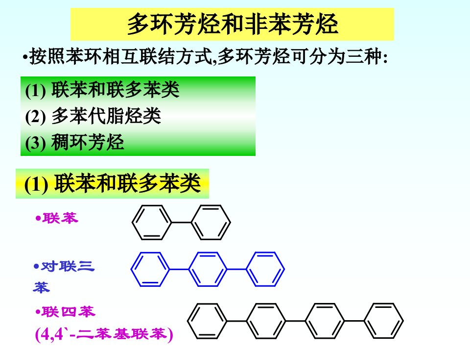 有机化学第四章环烃-非苯芳烃