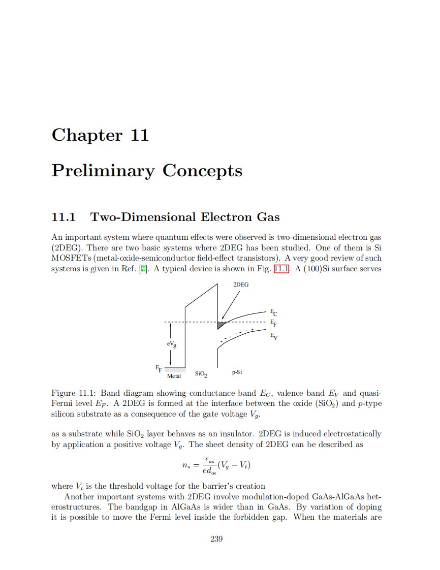 一份关于二维电子气(2DEG)的讲义