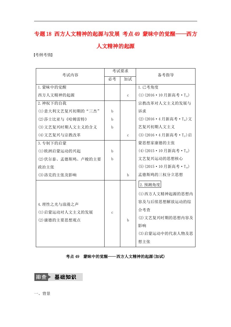 （浙江选考）高考历史总复习