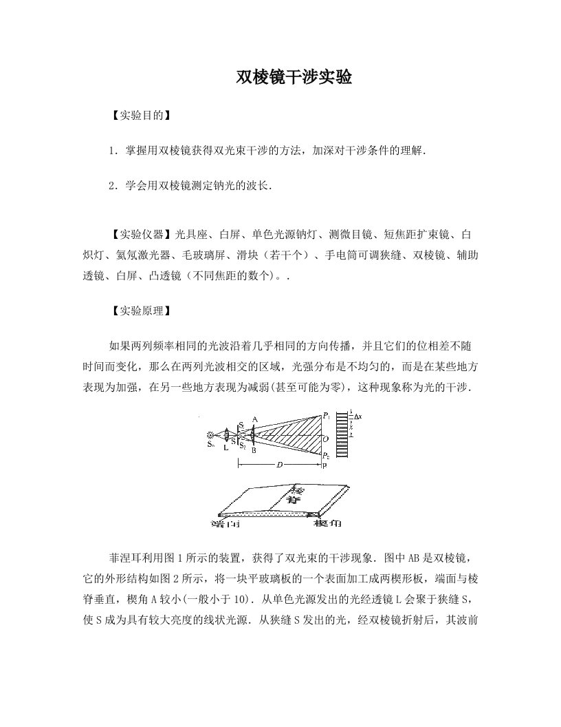 ulmAAA双棱镜干涉实验