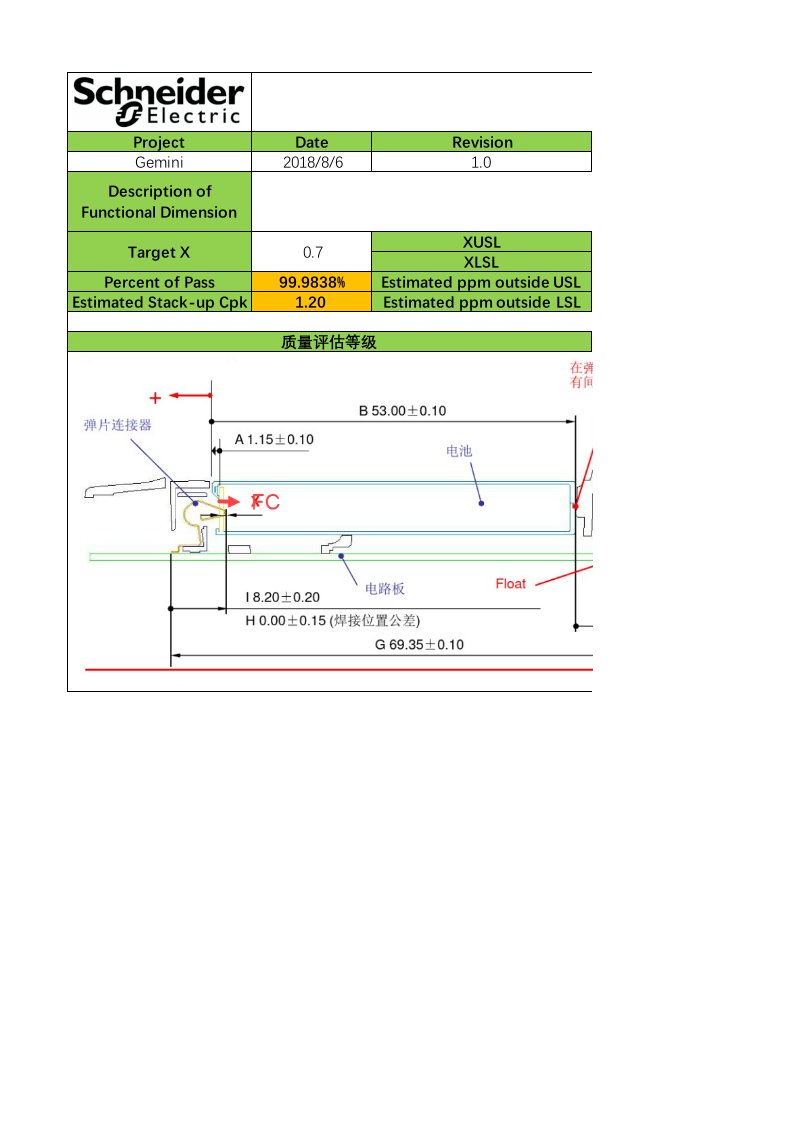 尺寸链公差分析模版