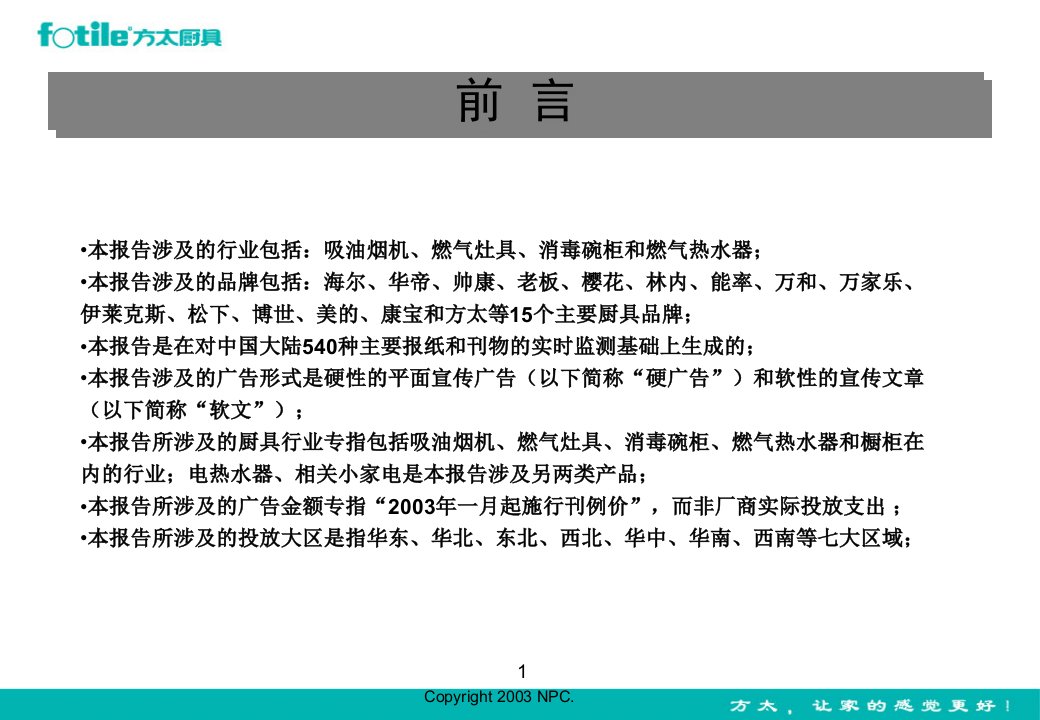 某某年厨具产品报刊广告投放分析报告