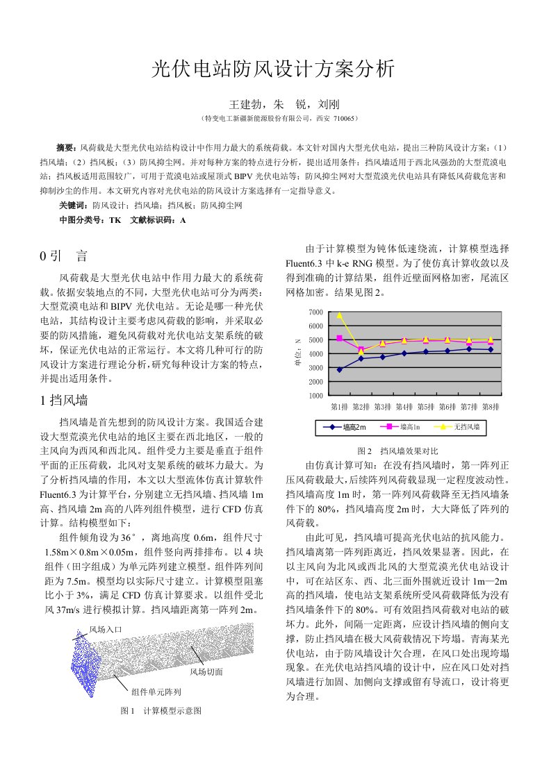 光伏电站防风设计方案分析