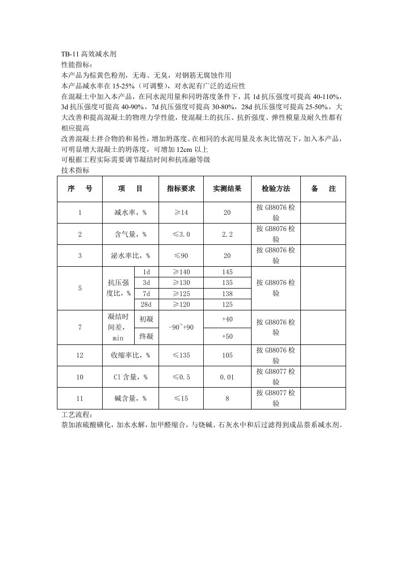 混凝土外加剂说明书