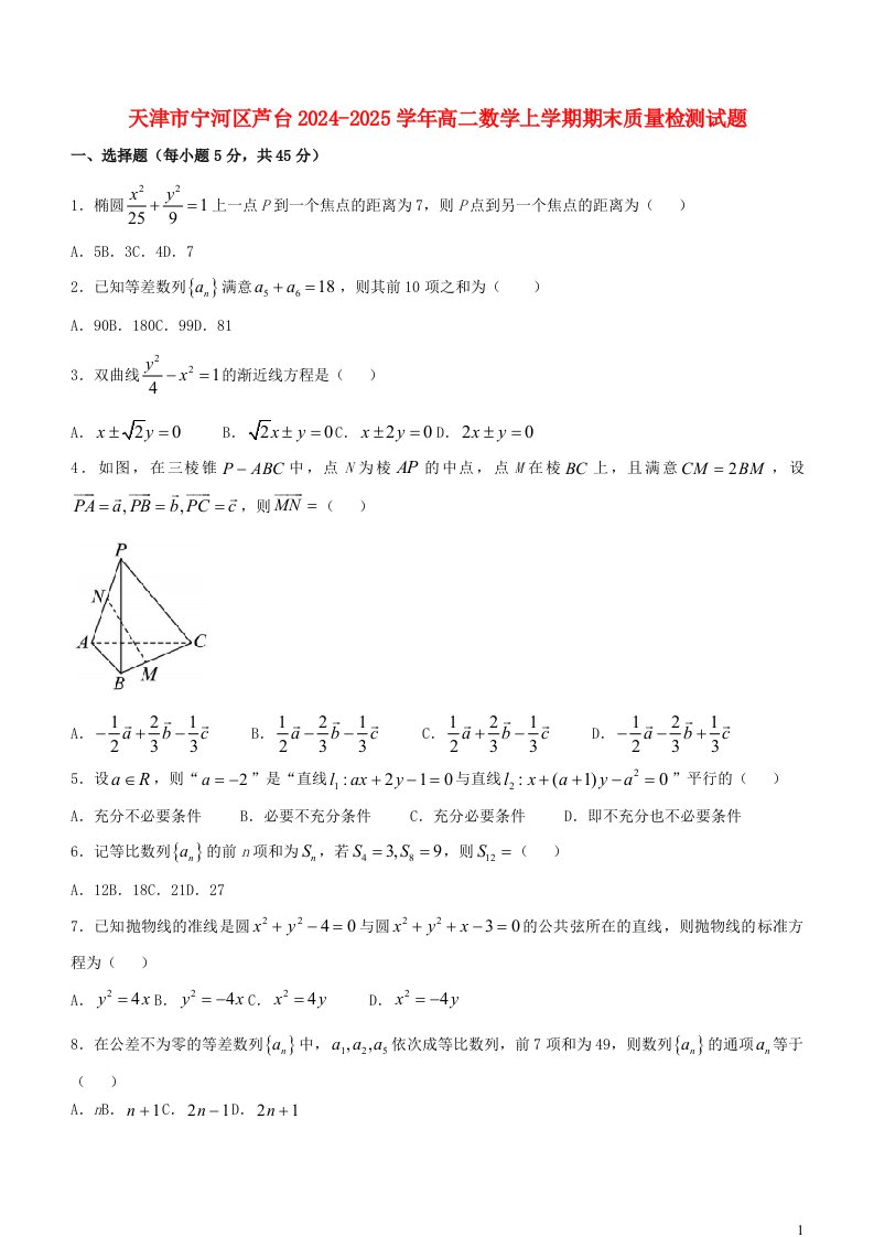 天津市宁河区芦台2024