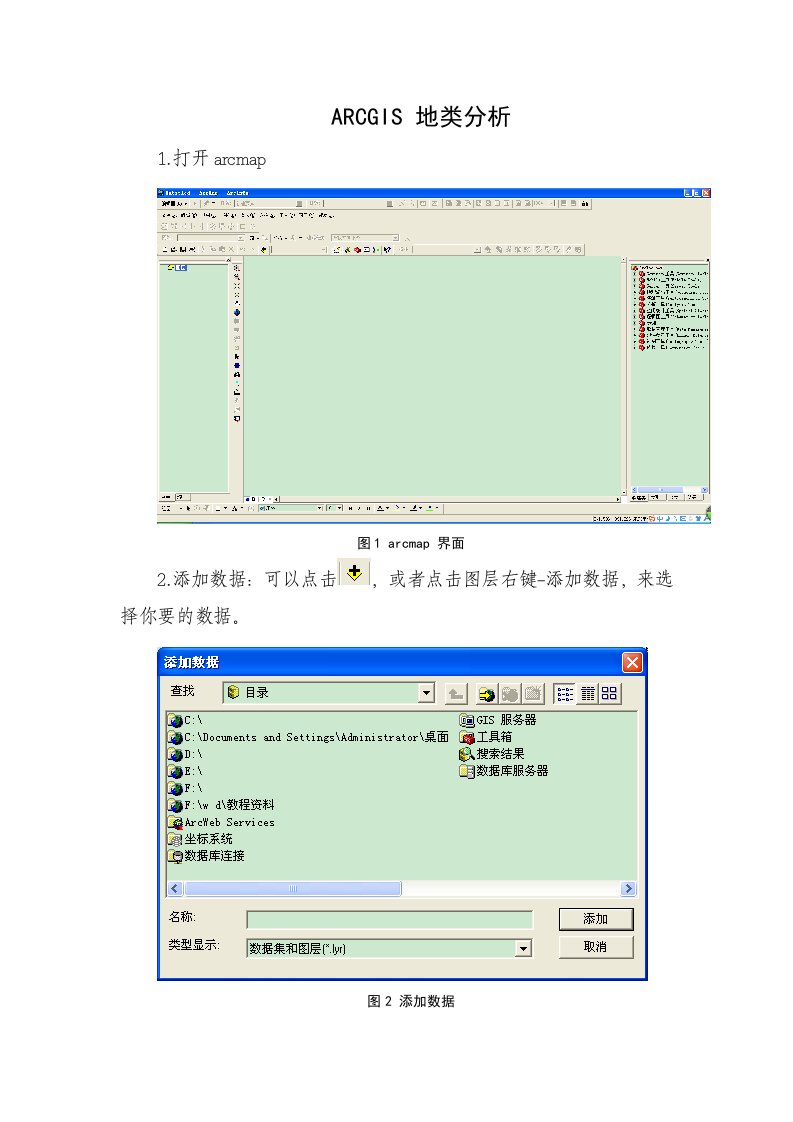 ARCGIS地类分析学习