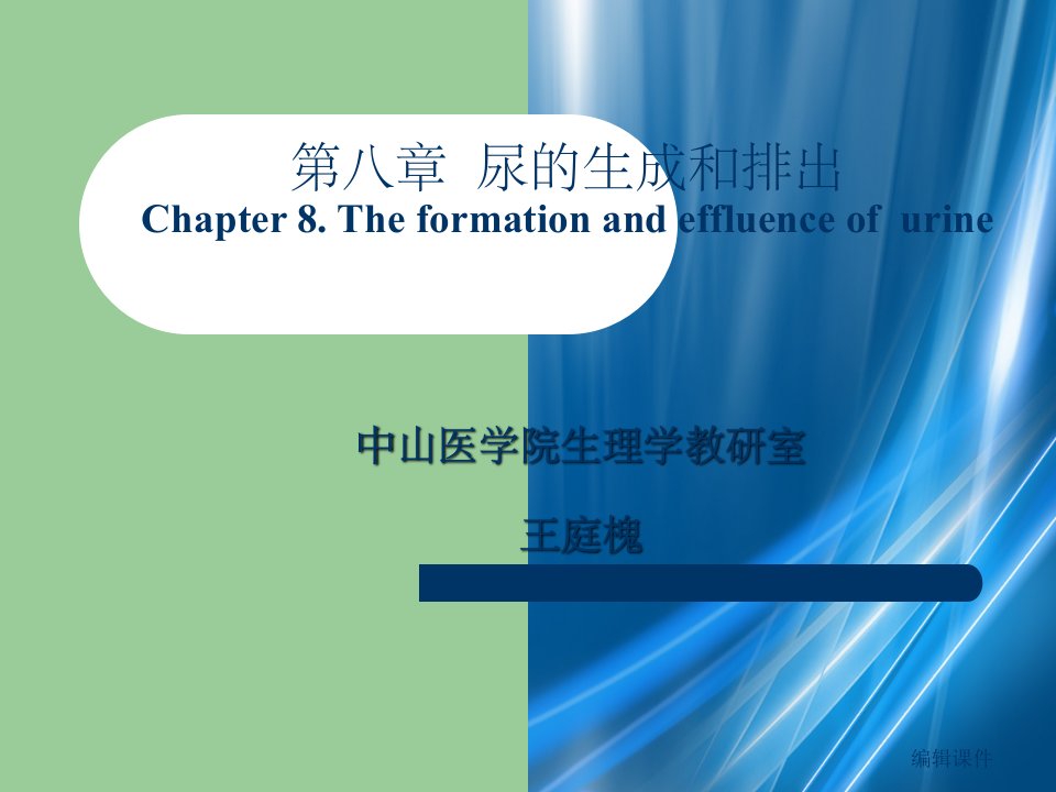 生理学英文chapter8-尿的生成和排出