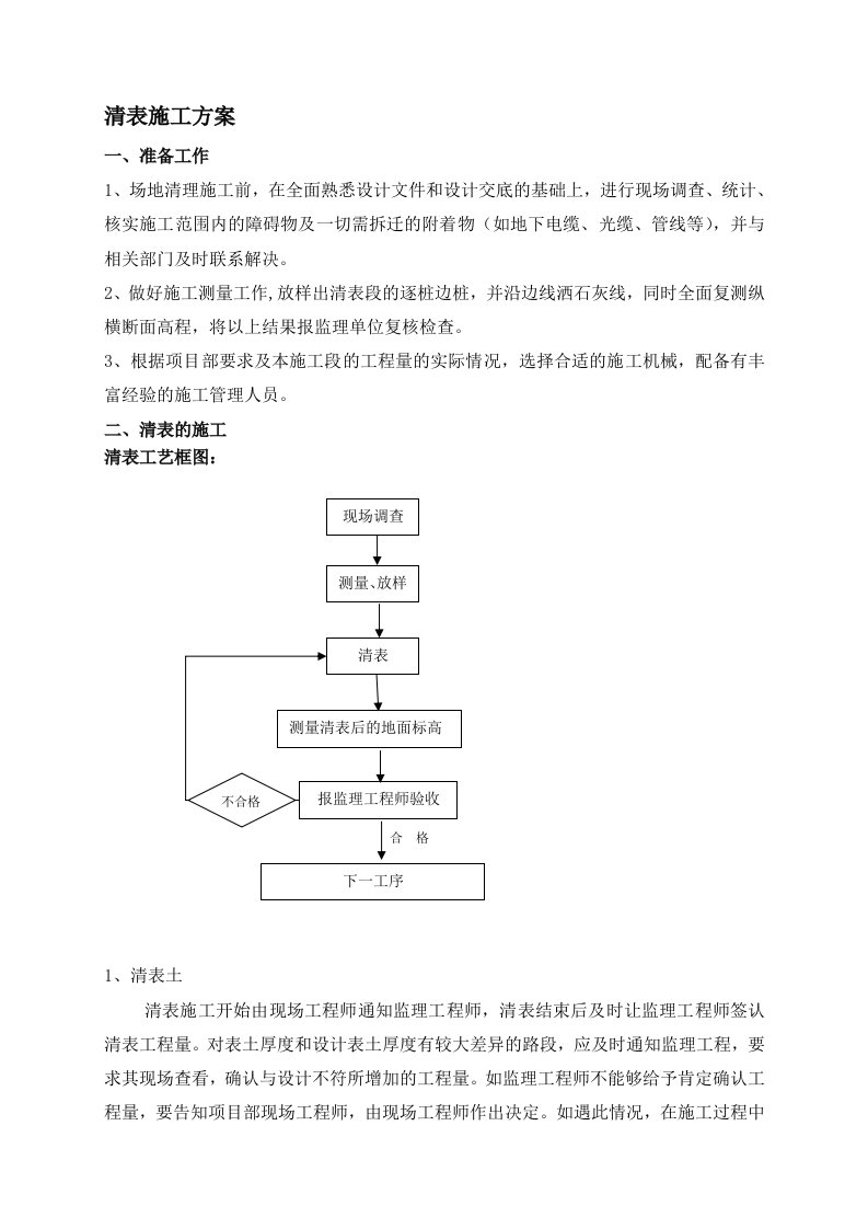 清表施工方案