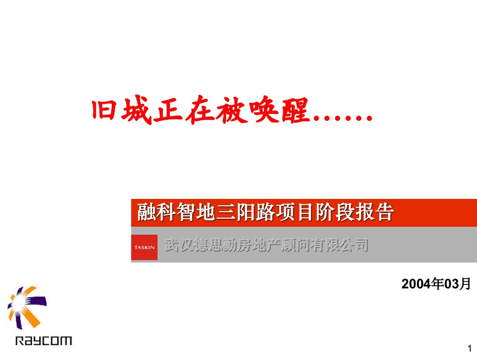 德思勤-融科智地武汉三阳路项目营销报告63PPT-16M