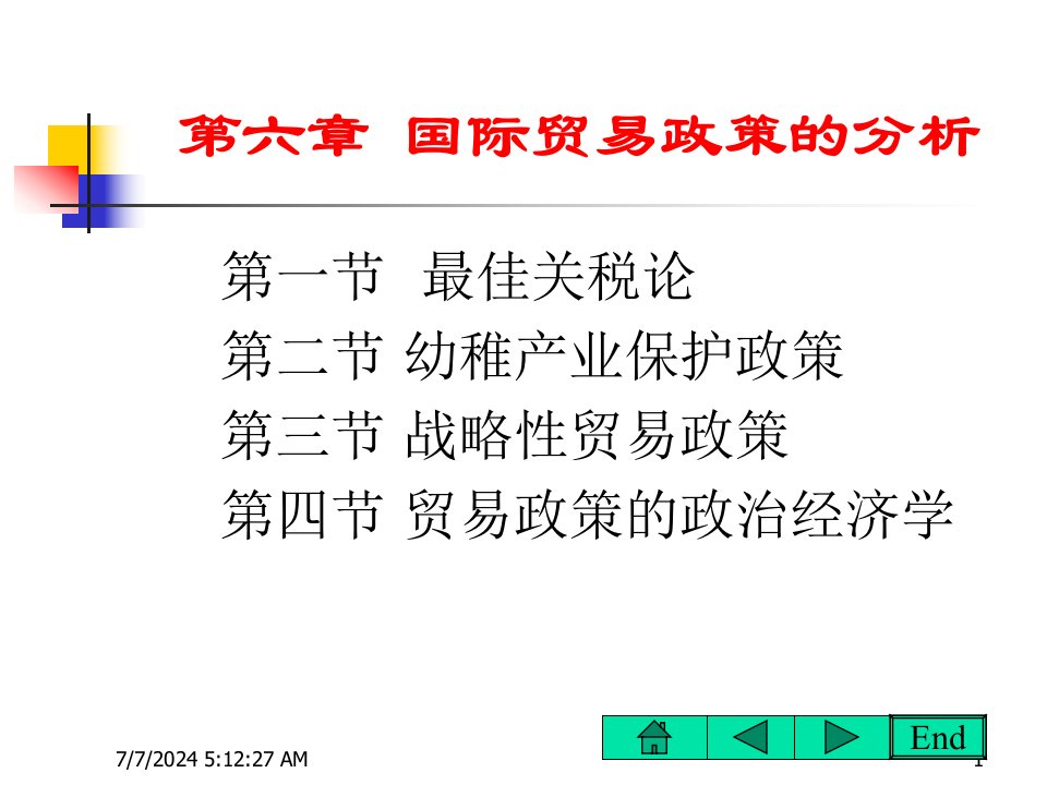 [精选]第六章贸易保护的理论依据